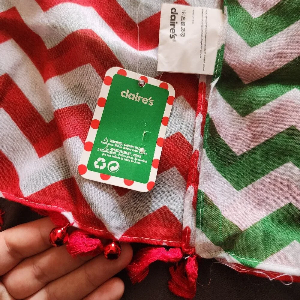 Holiday scarf with jingle bells (New with Tag) - Picture 2 of 6